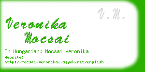 veronika mocsai business card